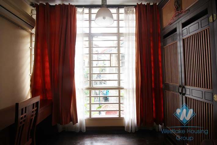 Elegant house with 3 bedroom, front yard and terrace for rent in Ba Dinh, Hanoi